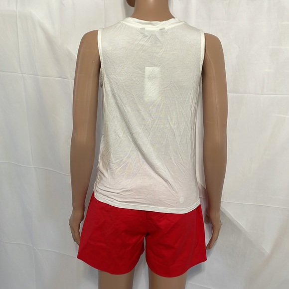 Lauren Ralph Lauren Petite Twist-Front Jersey Sleeveless Top - Picture 7 of 10